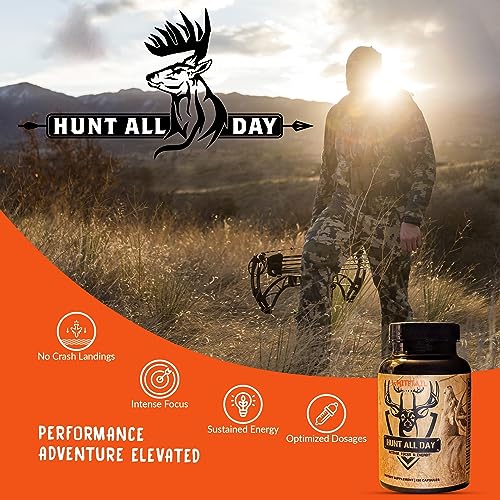 Image of Hunt All Day Supplement Energy and Focus Supplement Premium Nootropic