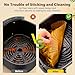 Air Fryer Liners Disposable, 125Pcs Parchment Paper, 8 Inch Non-stick Air Fryer Paper Liners, Unbleached Square Airfryer Liners for 5-8QT Air Fryer, Baking, Roasting Microwave