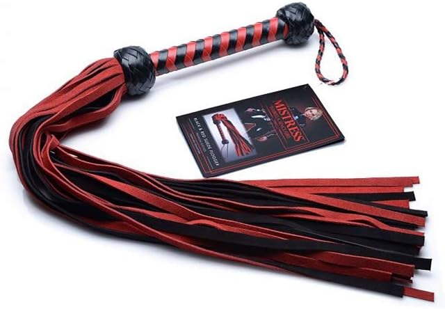 Black and Red Suede Flogger