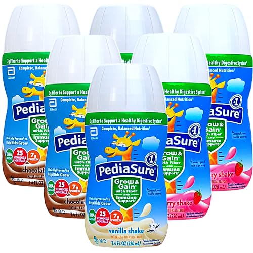 Kids Protein Shake for PediaSure Grow & Gain with Fiber Nutritional Shake, Chocolate, Vanila or Strawberry 7.4-fl-oz Bottle (Pack of 6) Every Order is Elegantly Packaged in a Signature BETRULIGHT Branded Box! (Sampler) - Thumbnail 3