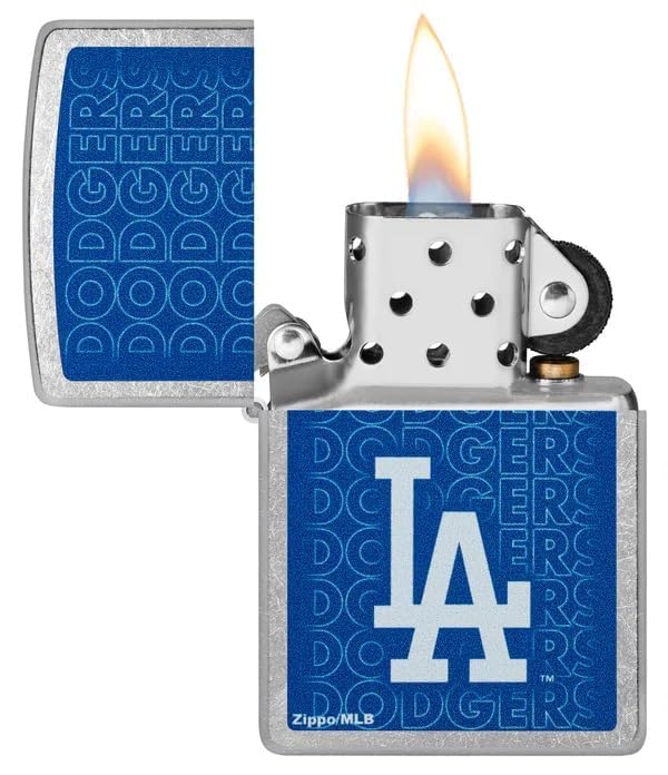 Encendedor Zippo personalizado MLB Dodgers metálico miniatura 4