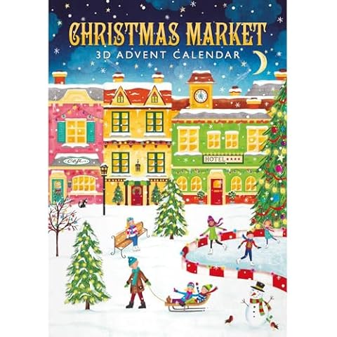 Christmas 3-D Advent Calendar - Christmas Market - 24 Hidden Doors and Surprises For The Countdown To Christmas Cover