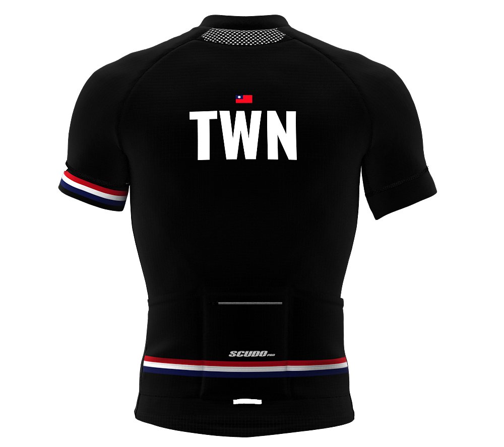 Taiwan Black Code Short Sleeve Cycling PRO Jersey for Men - Size XX-Large