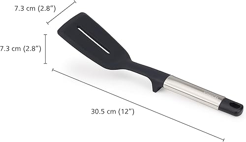 Miniatura 2 de Joseph Joseph Elevate - Espátula ranurada de silicona con soporte de herramientas integrado, tamaño único, acero inoxidable