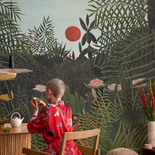 Mural de pared autoadhesivo de 152x104 cm con paisaje exótico 4