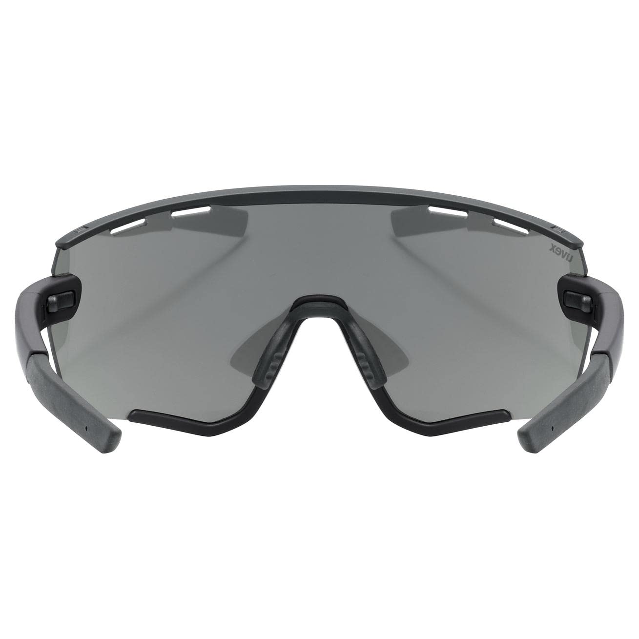 uvex sportstyle 236, okulary sportowe unisex-dorosły, black matt/mirror silver, one size