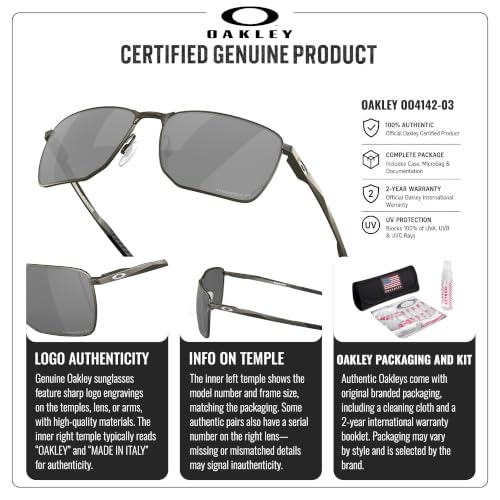 Image of Oakley EJECTOR OO4142 Rectangle Sunglasses With Official Eyewear Kit | Men's Sunglasses