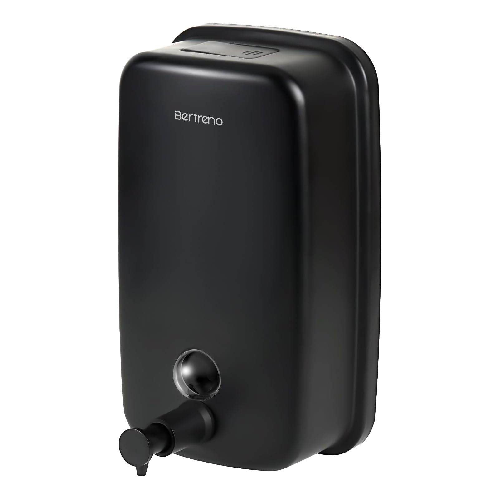 Bertreno Commercial Soap Dispenser Wall Mount Stainless Steel Soap Dispensers Liquid Manual Anti-Leak Pump Hand Soap Dispenser for Bathroom Kitchen