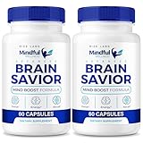 rize labs - Mindful Wellness Brain Savior Capsules – Daily Focus & Clarity Formula with a Balanced Blend for Alertness, Memory, and Lifestyle Support | Easy-to-Take Pills (120 Capsules)
