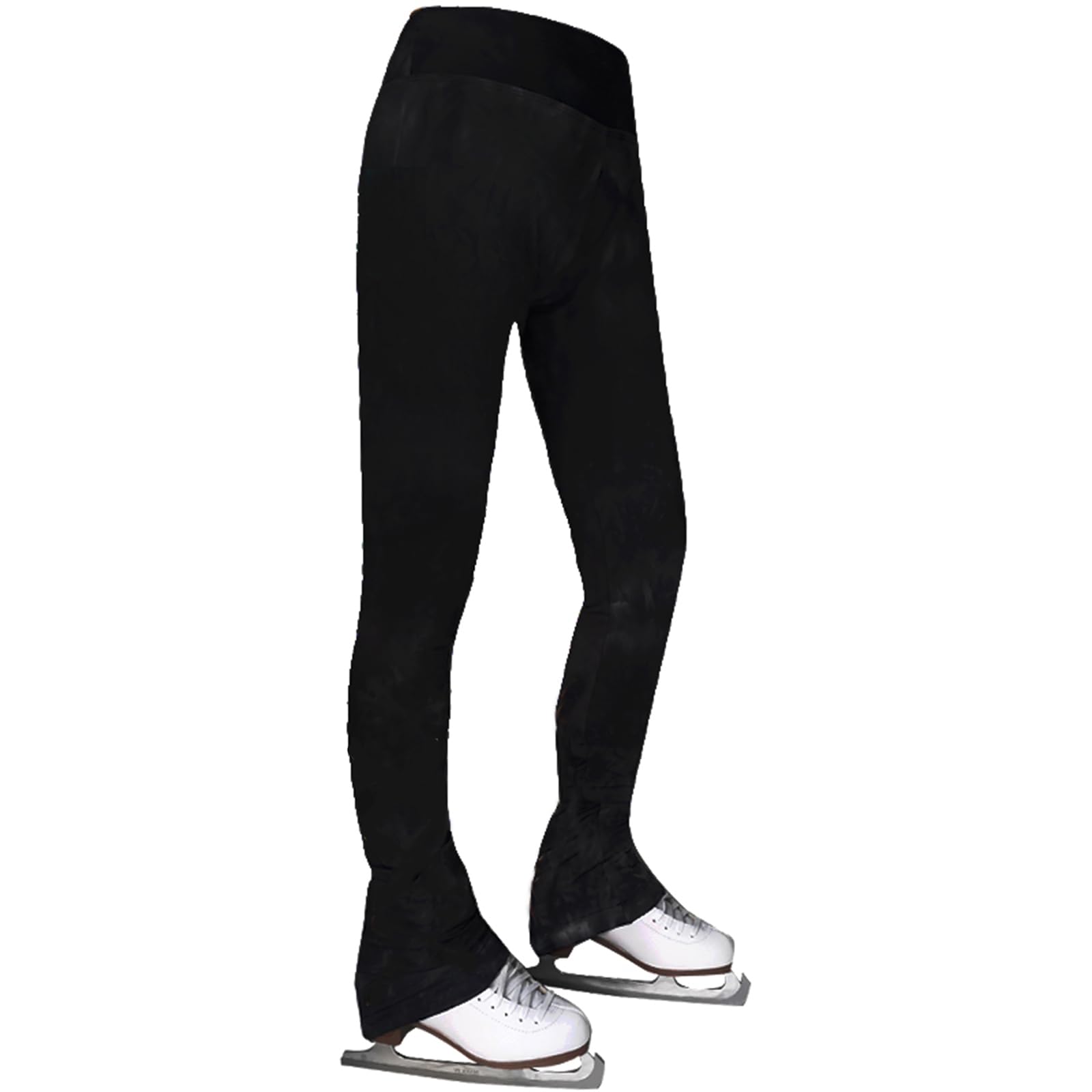 Pantaloni da allenamento da ragazza, tinta unita, abbigliamento da allenamento per pattinatori e appassionati di pattinaggio su ghiaccio