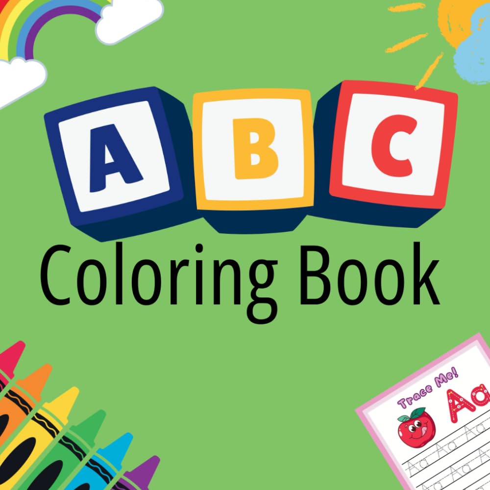 ABC Coloring & Letter Tracing Book for Kids Ages 2–5