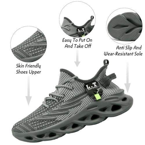 Image of Mens Running Walking Tennis Shoes Mens Casual Fashion Gym Hiking Shoes for Men Sneakers Work Breathable Comfortable Lightweight