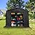 8x8x8 FT Storage Shed Tent, Heavy Duty Waterproof Carport with Roll-up Zipper Door, Portable Garages Storage Shelter for Motorcycles, Bikes and Outdoor Tools, Black