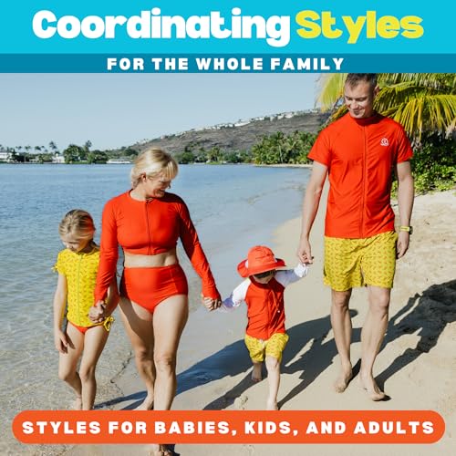 Image of SwimZip UPF 50+ Long Sleeve Rash Guard for Boys' and Girls' - Baby, Toddler, Kids