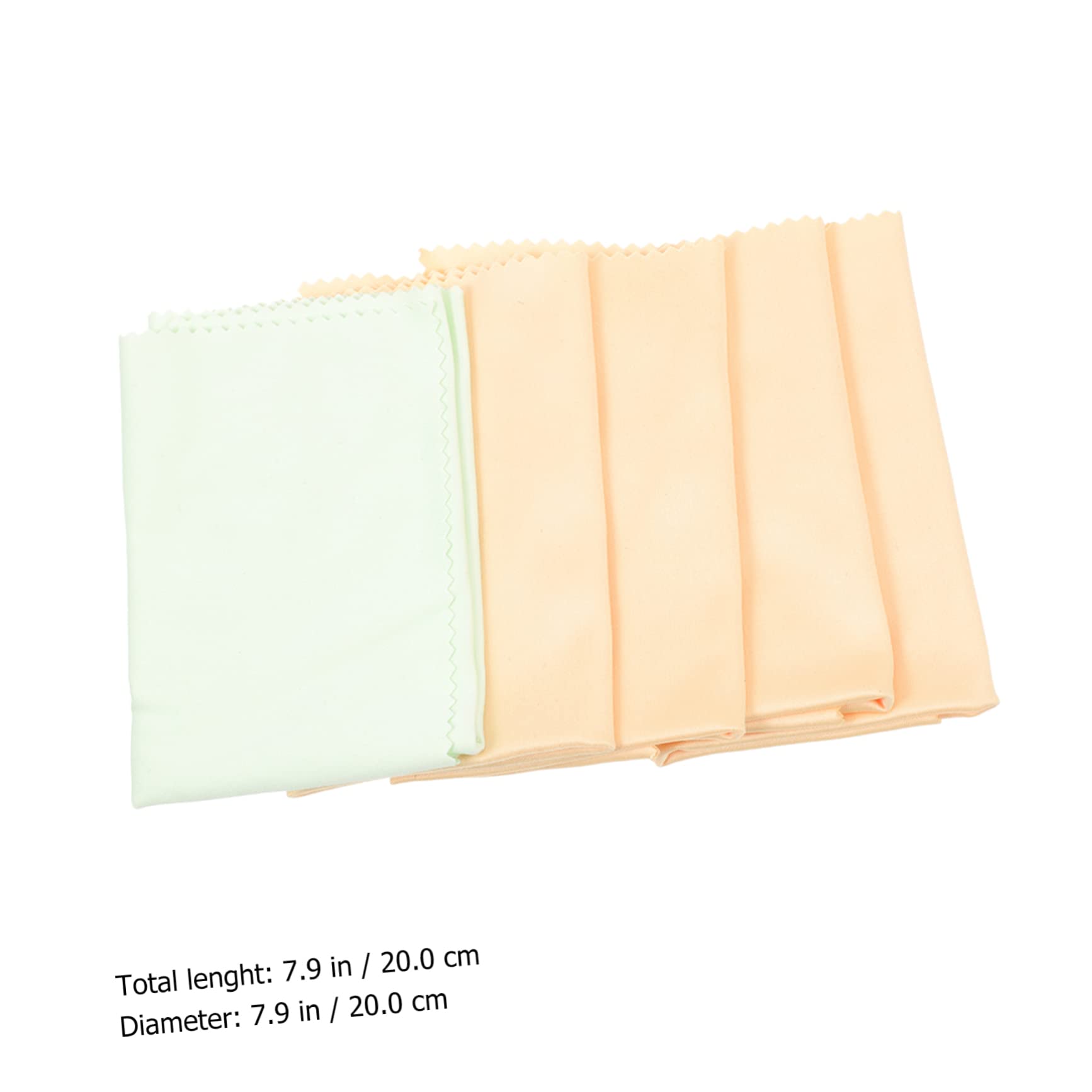 YARNOW 5Pcs Multipurpose Musical Instrument Wiping Cloths Soft Durable Guitar Violin Clean Cloths Random Color High Absorbency Lint for Go Cleaning Random Color