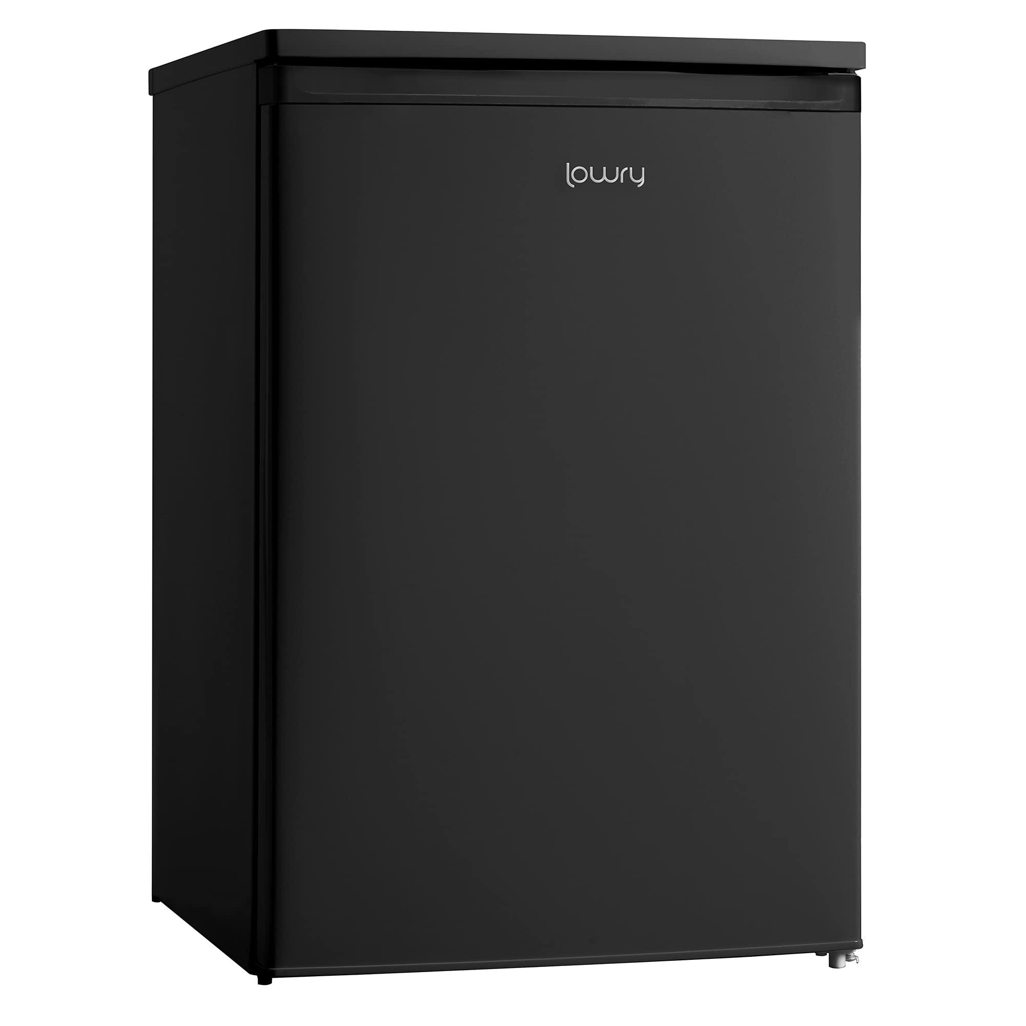 Lowry Freestanding LUCLF55B Under Counter Larder Fridge, 121L capacity, 55cm wide, Black [Energy Class F]