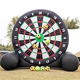 Juego gigante inflable de 2/2.5/3M para exteriores, tablero de dardos de fútbol, incluye 5 pelotas de fútbol y soplador, para patio al aire libre