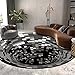 Produktbild GOODLUKY Vortex-Illusions-Teppich rutschfest 3D Dreidimensionaler Effekt Teppich Abstrakte Schwarz-Weiße Teppiche Fußmatten 3D Teppich Optische Täuschung Für Schlafzimmer Wohnzimmer,120cm/47 inch