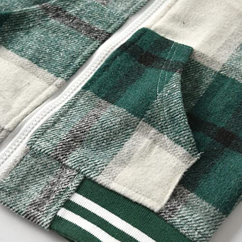 Kids Dress Tops Toddler Boys Long Sleeve Winter Warm Outwear Jacket Coat Plaid Green Oututwear For Babys Clothes4