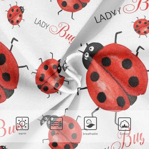 Wusikd Cartoon Insects Girls Underwear Cotton Ladybugs Girls Briefs Soft Toddler Underwear 4T Multi3