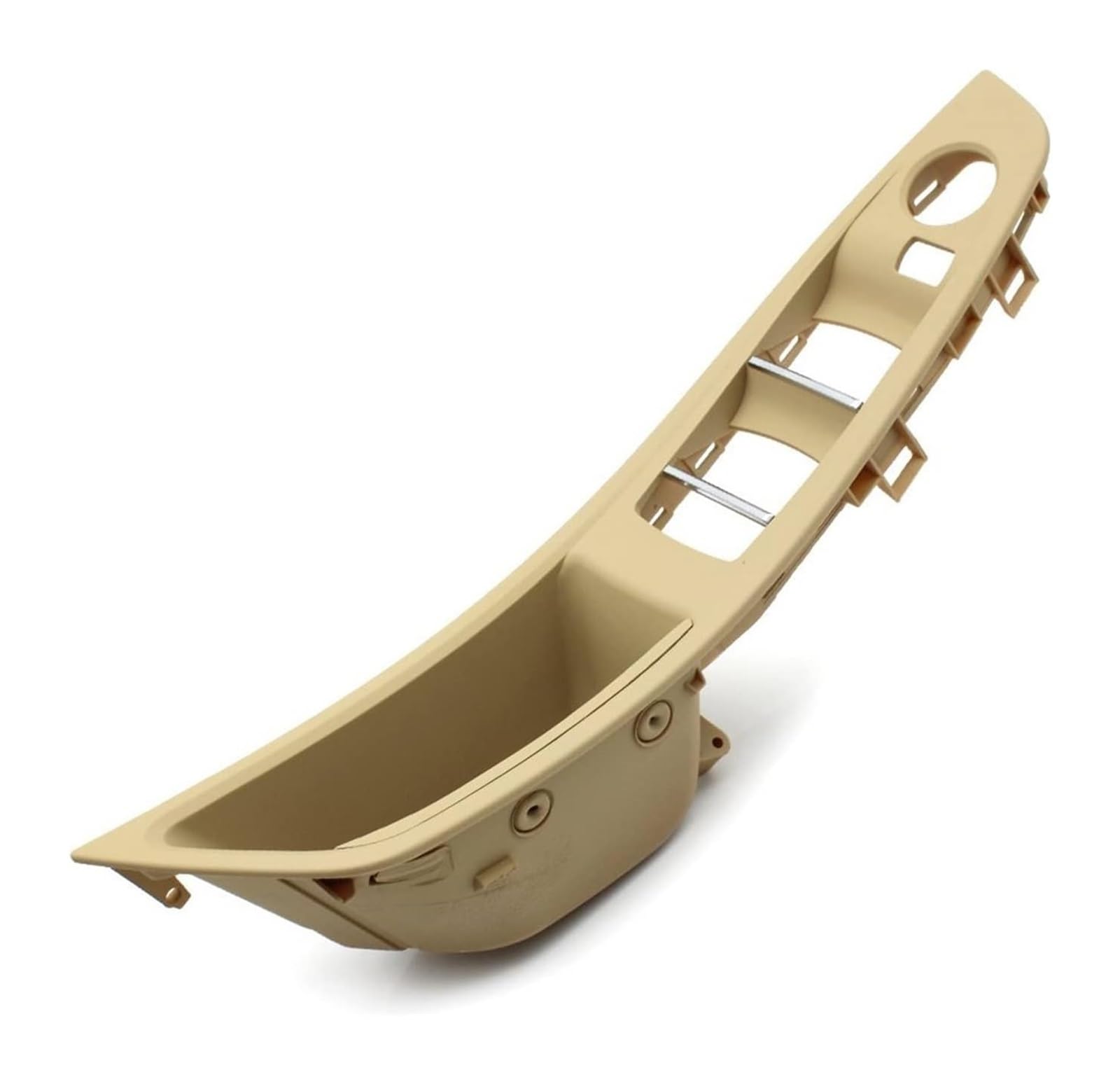 TYTYASS Inner Door Handle LHD RHD Car Interior Door Pull Handle Armrest Panel Trim for BMW 5 Series F10 F11 F18 520 523 525 528 530 2010 2011-2017(Beige,LHD)