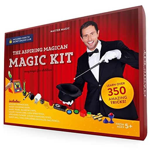 MasterMagic Magic Kit - Easy Magic Tricks for Children - Learn Over 350 Spectacular Tricks with This Magic Set - Ideal for Beginners and Kids of All Ages!