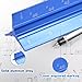 Biaungdo Architectural Scale Ruler, 12 Inch Solid Aluminum Triangular Drafting Tool, Laser-Etched Architect Scales Ruler for Architects Students Draftsman Engineers, Blue
