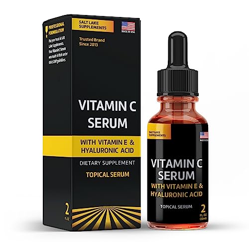 Vitamin C Serum Face And Skin Rejuvenation With Hyaluronic Acid And Vitamin E Battles Signs Of Aging By Moisturizing And Boosting Antioxidant Levels For A Wrinkle-Free & Younger Skin
