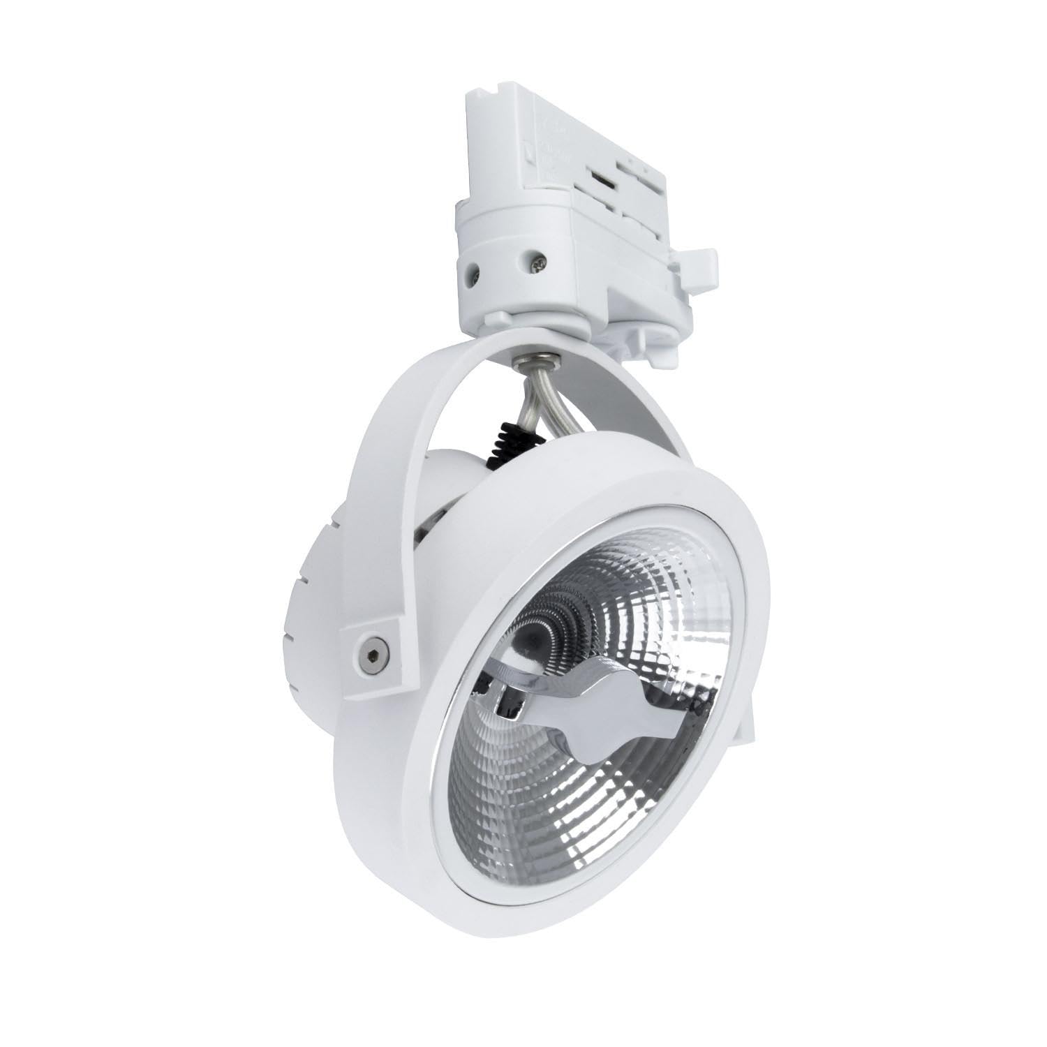 LEDKIA LIGHTING Foco Carril LED Trifásico 15W Regulable CREE AR111 Blanco 4000K Blanco Neutro