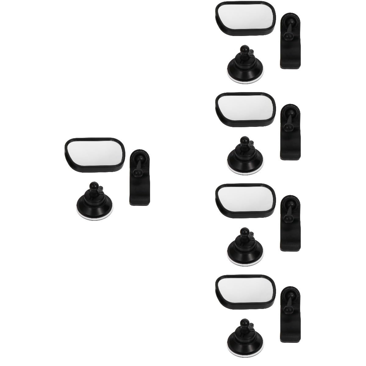 Yardwe 5 Juegos Espejo Retrovisor Infantil para Coche Observación Trasera para Bebés Material y Duradero Diseño Sencillo y Práctico para Conductores