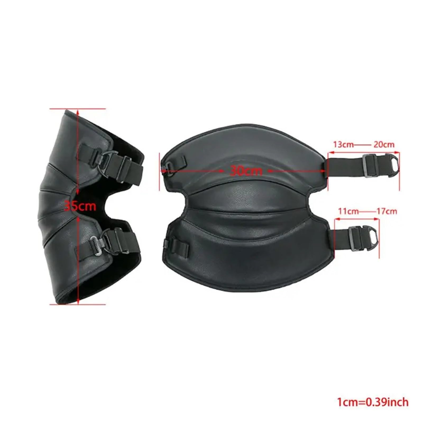 MRKU Genouillères de Sport antidérapantes, Chauffe-genouillères de Protection pour Moto, Motocross, Cyclisme, universelles, Lot de 2