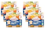 Babybio - Bonne Nuit - Petits Pots Carotte des Landes Patate Douce Blé 2x200g - PACK de 6...