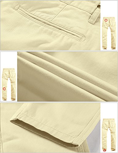 Image of Match Mens Regular-Fit Casual Flat Front Chino Pants