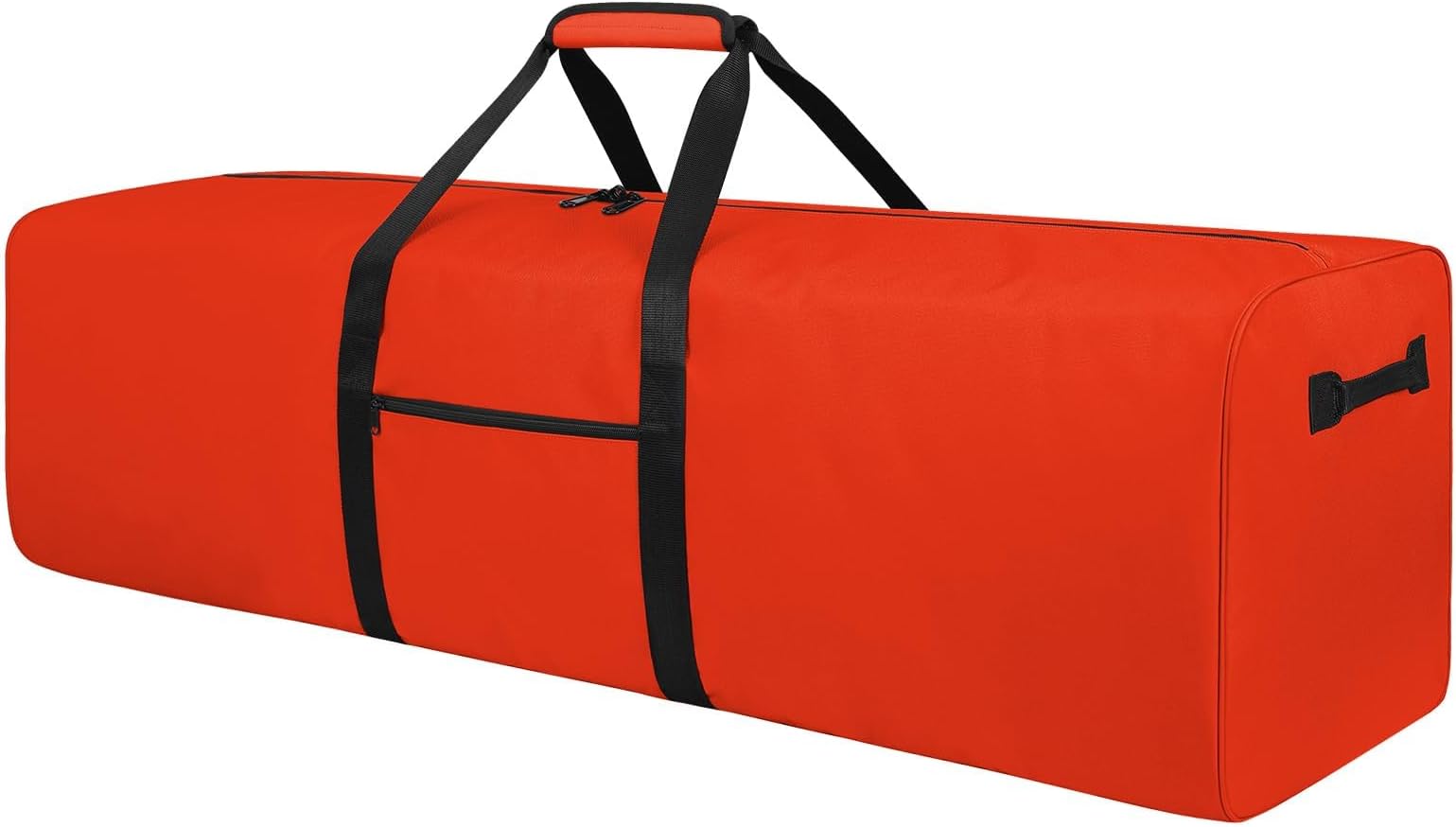Travel Duffle bag Extra Large Sport Equipment Duffel Bag with 2-way Lockable Zippers, Orange, 52inch