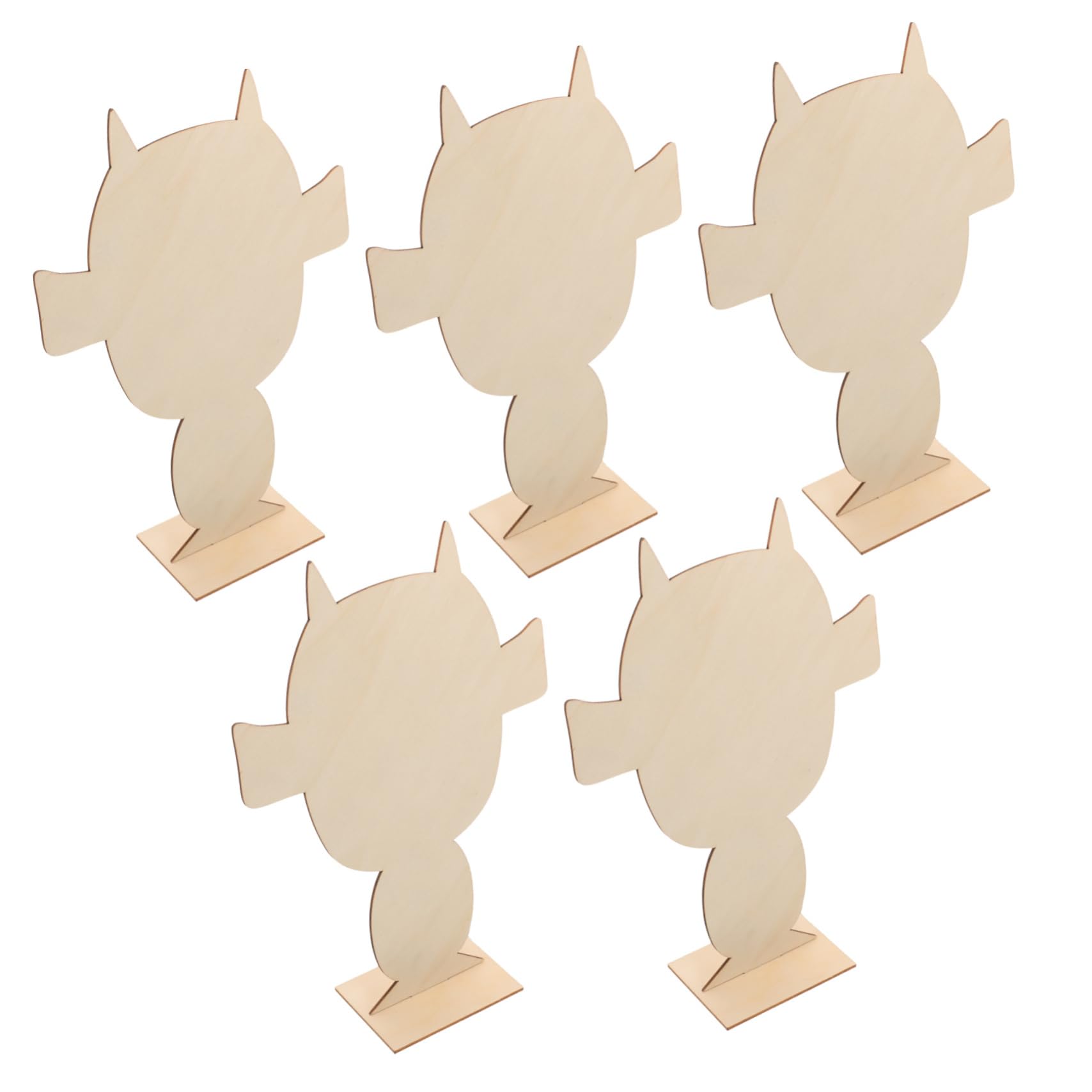 Operitacx Create Unique Portraits 5pcs Clay Making Boards Wood Pottery Boards Clay Backing DIY Clay Craft Plate