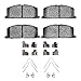 Dynamic Friction Company 3000 Semi-Metallic Brake Pads and Hardware Kit