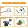 130Pcs Kitchen Playset, Toddler Pretend Cooking Play Pots, Pans, Utensils Cookware, Daily Food Fruit Veges, Shopping Storage Basket, Dessert, Prop Money, Learning Gift for Child (White) #3