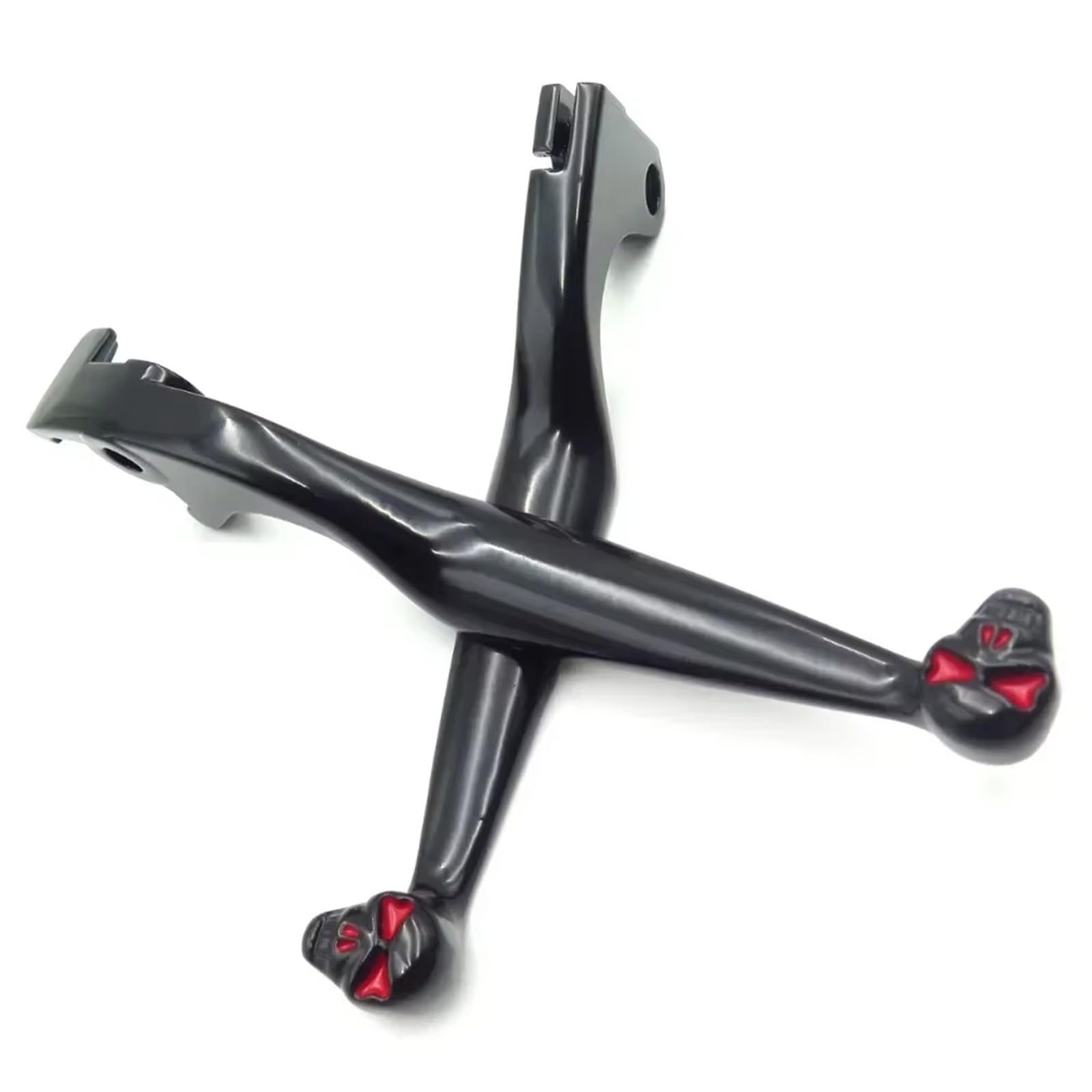 KOEHXJ Brake Clutch Levers Brake Clutch Skull Hand Lever for Shadow 600 750 1100 for VTX1300 for VT1300 Chrome Aftermarket Motorcycle Accessories(MT241-012-BK-SKULL)