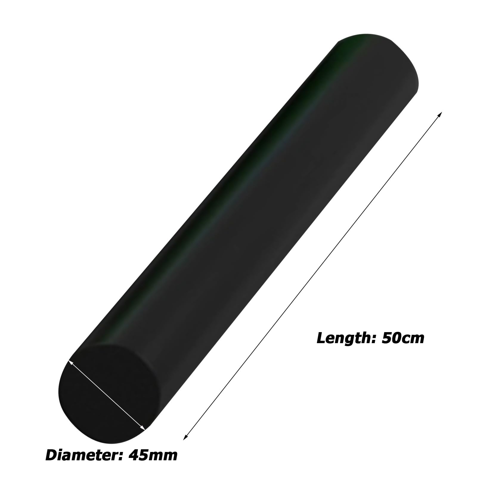 Bâtonnets ronds en nylon caoutchouc polyuréthane s Tige solide en polyuréthane 40-65 mm x 50 cm(45mm*50cm)
