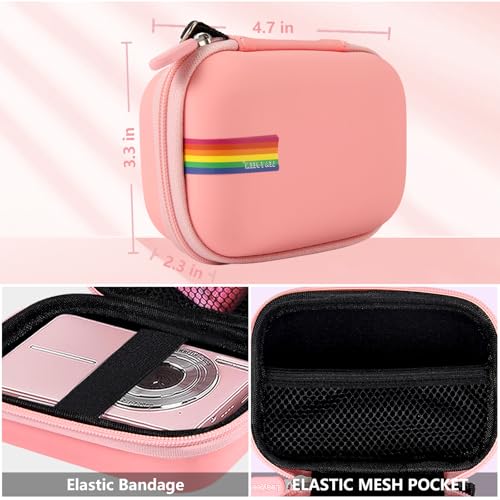 Funda rígida compacta para cámara de color rosa miniatura 2