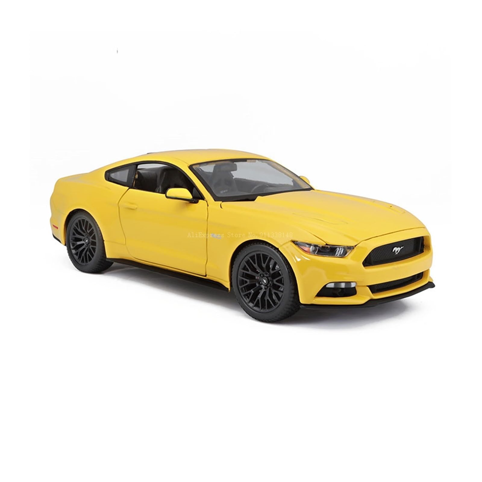マスタング2015ＧＴマイストイエロー18/1。 MAISTO 1/18 - フォード マスタング GT - 2015 - Little Bolide