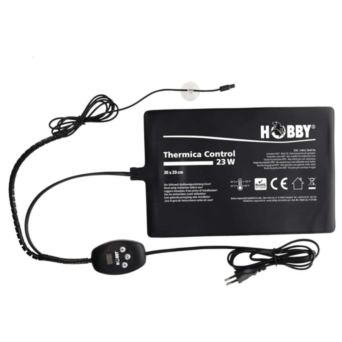 Hobby Thermica Control 23 W inkl. Hygro-Therm - Heizmatte + Hygrometer/Thermometer