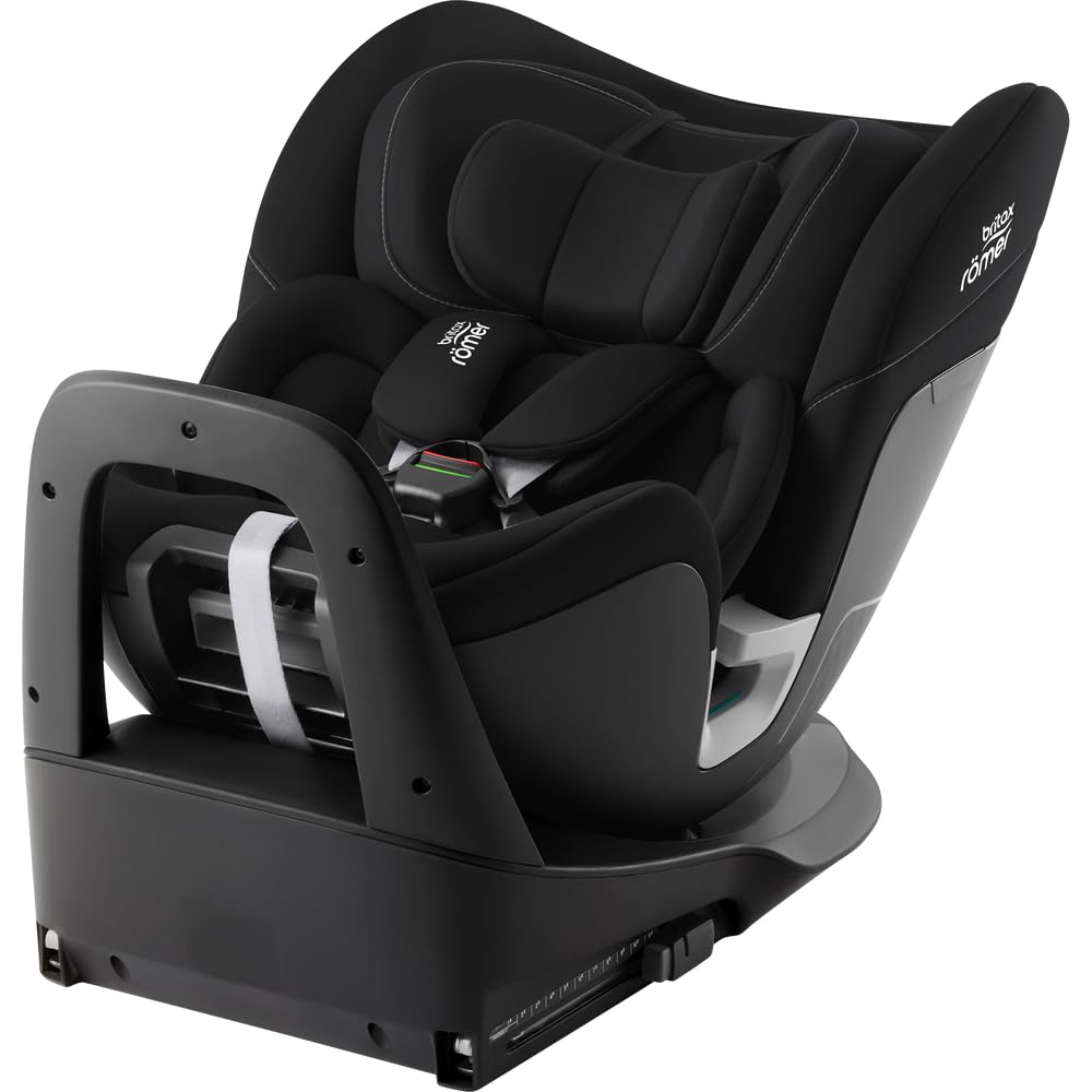 Britax Römer Swivel Baby Car Seat-Convertible (Front & Rear Facing)-6 Positions Recline-360 Degrees Rotation-Deep Side Wings for Maximum Protection-for 0 to 7Y (Upto 30 Kg) (Space Black)-image-10
