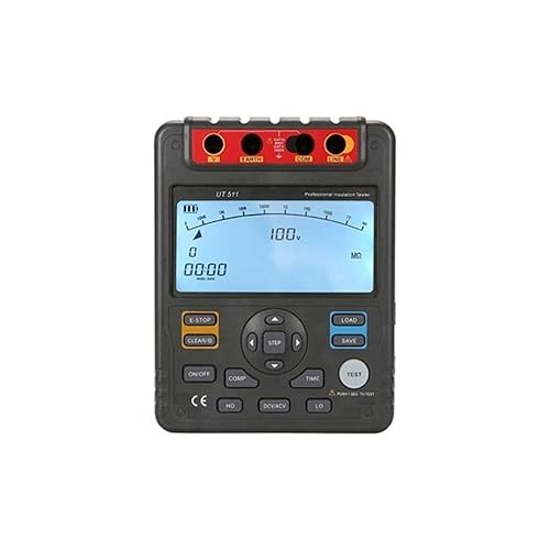 Probador de aislamiento ATO, probador de resistencia de aislamiento del megohmímetro digital 100V/250V/500V/1000V Medidores de resistencia de