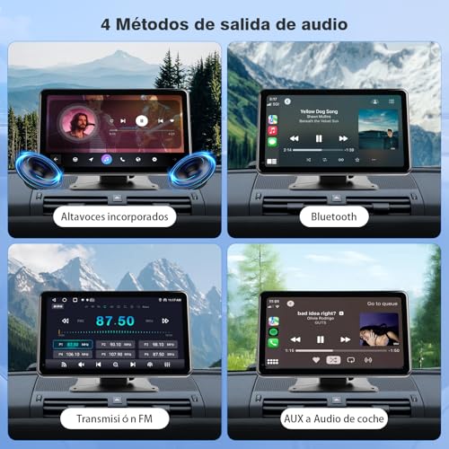 Pantalla Carplay Portátil para coche: GPS y manos libres en cualquier vehículo antiguo 6