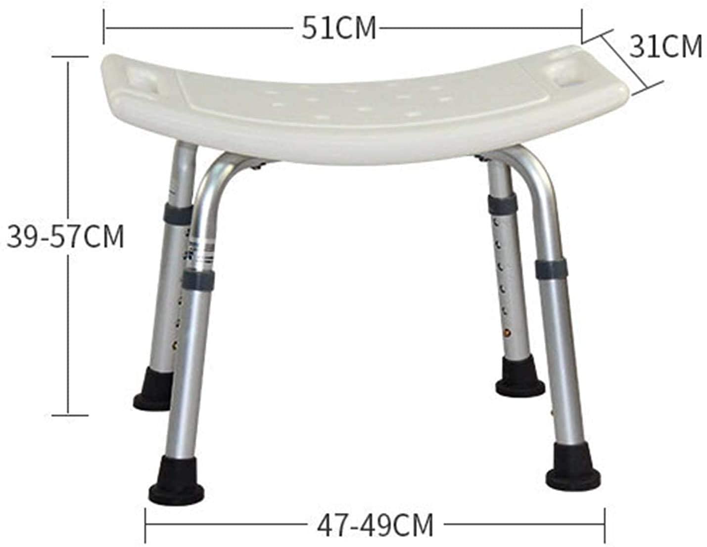 Silla de ducha de altura ajustable con brazos accesibles, taburete de ducha para personas mayores y discapacitados, elevadores de bañera de seguridad antideslizantes, A