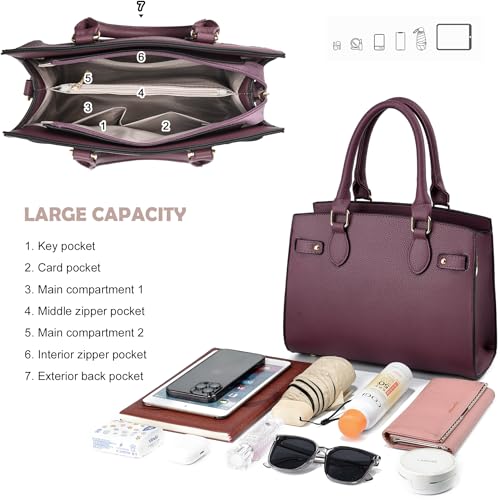 Image of Purses and Handbags for Women Satchel Fashion Ladies Top Handle Shoulder Tote Bags