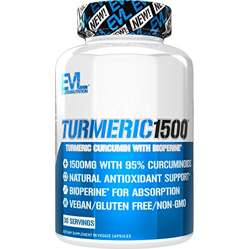 Evl Nutrition Turmeric Curcumin (90 Caps) 90 Unidades 60 g