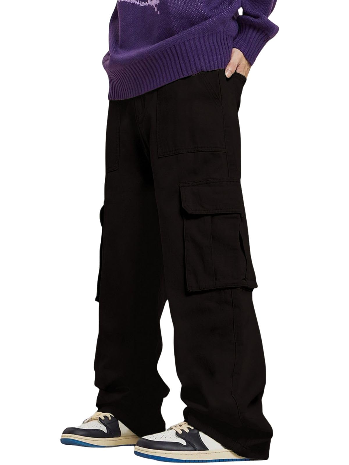 leriya fashion Men Mid Rise Baggy Cargo Pant Trouser-picture-18