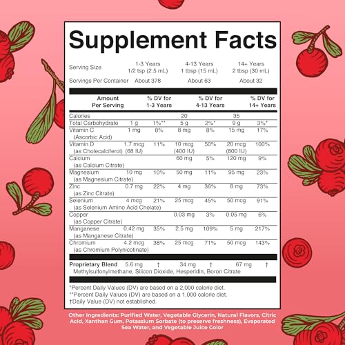 Image of MaryRuth's Liquid Nighttime Multimineral | NO Melatonin | Bedtime Routine | Magnesium Citrate | Calcium | Zinc | Vitamin D3 | Available in 4 Flavors | Vegan | Sugar Free | Gluten Free | 32 Oz